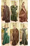 Samreen By Vallabhi Printed Designer Brasso Sarees Wholesale Shop In Surat